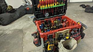 Milwaukee packout hacks and modified main rolling tool box with toughbuilt and other tool brands.