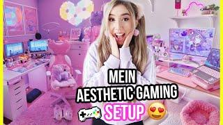 mein GAMING ROOM makeover setup tour (AESTHETIC und KAWAII tiktoks) *alles PINK*