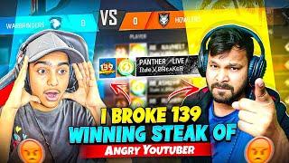 Yes!! Broke 139 Winning Streak   Youtuber Vs Aditech  ||