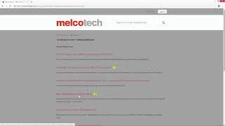 Melco Technical Support Knowledgebase