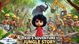 Jungle ko Bachaana hai I Hindi kids stories I Fun kids Videos I Moral stories I Savgun Channel