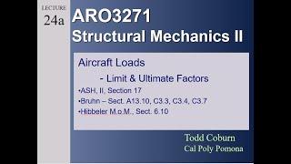 Structures III: L-01 Aircraft Loads - Limit & Ultimate Factors