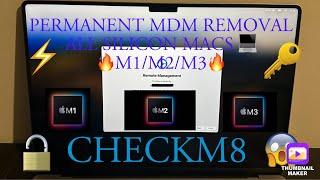 MDM PERMANENT REMOVAL FOR M1/M2/M3 SILICON MACBOOKS  