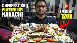 Karachi Cheapest BBQ Platter In Just 1200 Rupees | Cheapest BBQ Platter Of Karachi