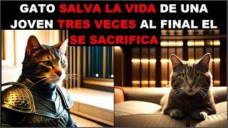 La historia del gato que salvó la vida de una joven tres veces y al final se sacrifico