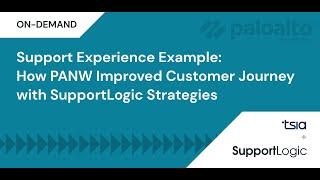 Support Experience Example: How PANW Improved Customer Journey, with SupportLogic Strategies