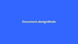 Document design mode | Play with HTML | How to use | document.designMode = "on"