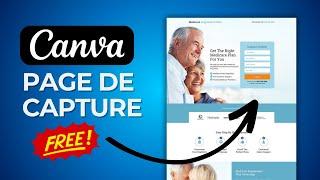 Comment Créer une Page de Capture en 2023 Gratuitement avec Canva | Créer une Landing Page de A à Z