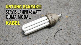 TRIK NYALAKAN LAMPU MATI DENGAN SATU KABEL