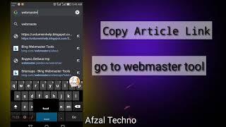 Submit All Article URLs To Google Webmaster Tools, (URL Inspections).