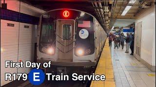 (DEBUT) NYC Subway: First Day of R179 (E) Train Service