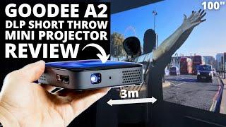 GooDee A2 REVIEW: Palm-Sized Projector with Built-in Battery!