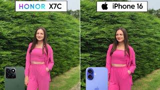 Honor X7c Vs iPhone 16 Camera Test & Comparison