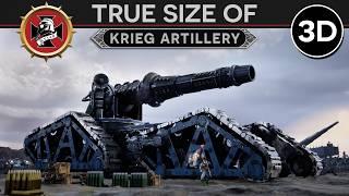 True Size of the Krieg Artillery Korp [999.M41] 3D Documentary