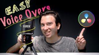 How to Record Voiceovers in DaVinci Resolve 18 (Fairlight Tutorial)