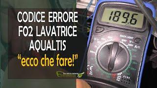 Errore F02 lavatrice Aqualtis: come si aggiusta