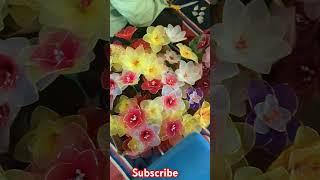 Stocking flowers #shorts #shortsvideo #shortvideo #shortsfeed #how #diy #flowers