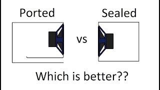 Sealed VS Ported Subwoofer Enclosures