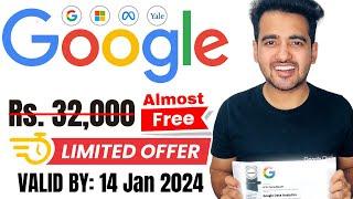 Google New Year Offer  Google Certification almost FREE & Highest Discount | Google Data Analyst