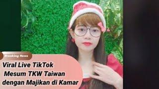 Viral Live TikTok Mesum TKW Taiwan dengan Majikan di Kamar