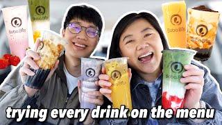 Trying EVERY BOBA DRINK at BOBA BLISS with MY BOYFRIEND | Full Menu Taste Test & Ranking