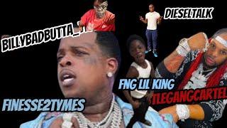 FINESSE GANG, Part 2  LIL KING, FINESSE2tymes & HUSTLEGANG CARTEL!  ( FEATURED DIESEL TALK)