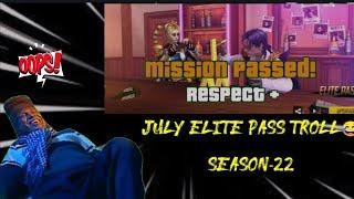 Elite pass  Troll  season - 22 |Tension Gaming