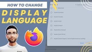 How to Easily Change display language in Mozilla Firefox | Choose Your Interface Language