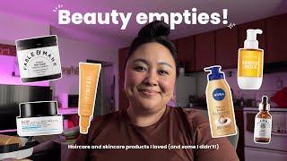 Beauty empties! ‍️ Haircare and skincare products I loved (and some I didn't!)