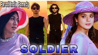 Soldier Soldier || Parodi India Comedy || By U Production || Bobby Doel ~ Preity Zinta