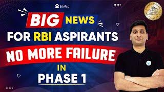 RBI Grade B Phase 1 Preparation Best Strategy | How To Crack RBI Phase 1 | EduTap RBI 2024 Coaching