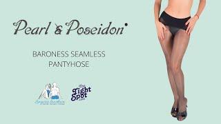 Pearl & Poseidon Baroness Seamless Pantyhose | Ultra Sheer Shiny Finish Tights