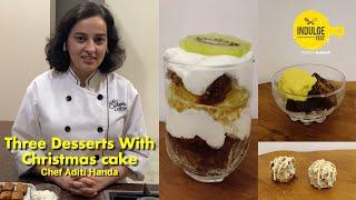 3 Desserts To Make With Christmas Cake | Quick & Easy Dessert Recipe | #IndulgeFest2020 | Femina