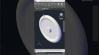 Make 3D Wheel in AutoCAD SM VIDEO LABz #shorts #newvideo #3d #autocad