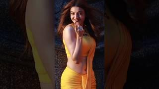 Kajol Agarwal Beautiful Saree Look  | 4k Status #Shorts