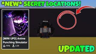 *NEW* ALL *SECRET* Locations In Anime Punching Simulator 2!