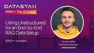Using Unstructured for an End-to-End RAG Data Setup | Unstructured