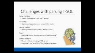 T-SQL Swiss Knife using the ScriptDom T-SQL Parser by Arvind Shyamsundar