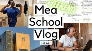 MED SCHOOL VLOG | overnight, OBGYN, weekend studying