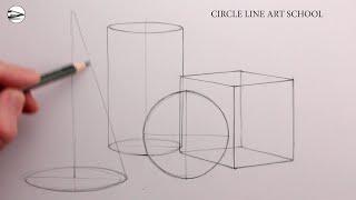 Draw Basic 3D Shapes Easy: Fast Sketch