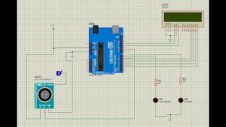 MQ 2 Gas Sensor | Proteus Simulation | Arduino