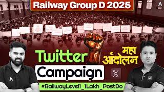 RRB Group D New Vacancy 2025 | RRB Group D Twitter Campaign | #RailwayLevel1_1Lakh_PostDo