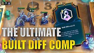 THE ULTIMATE BUILT DIFF COMP | With six 4 costs, two 5 costs and 0 traits active! | TFT Set 9