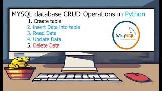 Create, Insert, Select, Update and Delete Operations in MySQL Database Using Python