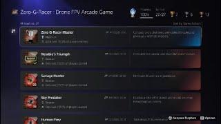 Zero-G-Racer : Drone FPV Arcade Game - Platinum Trophy