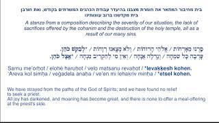 Afas Aron - A Karaite Jewish Composition for Tamuz & Av - Sarnu (section 8)