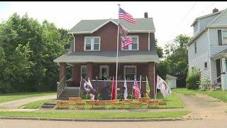 Local home puts up Memorial Day display featuring handmade decorations