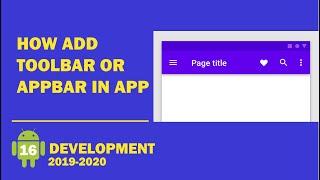 Android tutorial - 16 - How Add a Custom ActionBar (Toolbar) in Android Studio