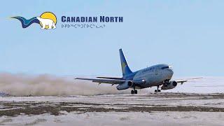 Canadian North Airlines - 737 200 Combi | TAKEOFF from Cambridge Bay Airport (YCB)