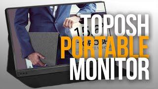 TOPOSH PORTABLE MONITOR REVIEW - Portable Live Stream Setup